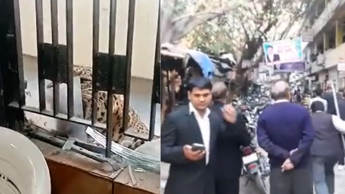 leopard in ghaziabad court premises- India TV Hindi