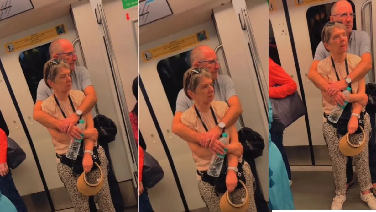 Viral video of foreign couple in metro- India TV Hindi