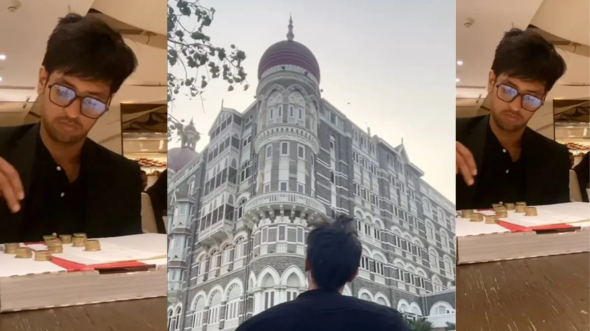 Paid with coins at Taj Hotel viral video- India TV Hindi