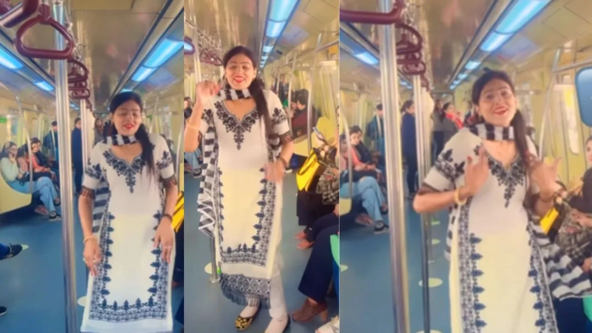 Viral video of woman dancing in metro- India TV Hindi