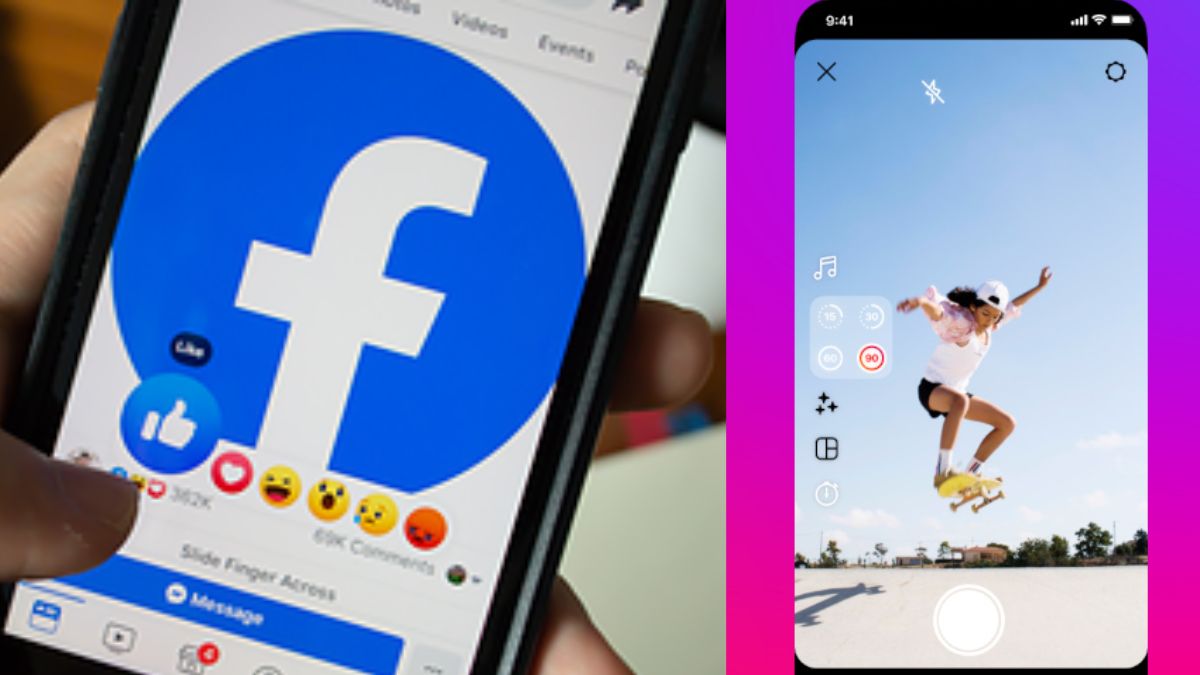 Facebook Big update Reels creators can now make videos up to 90 seconds । फेसबुक ने किया बड़ा अपडेट, रील्स बनाने वालों की हो गई बल्ले-बल्ले, Video की टाइम लिमिट बढ़ी -