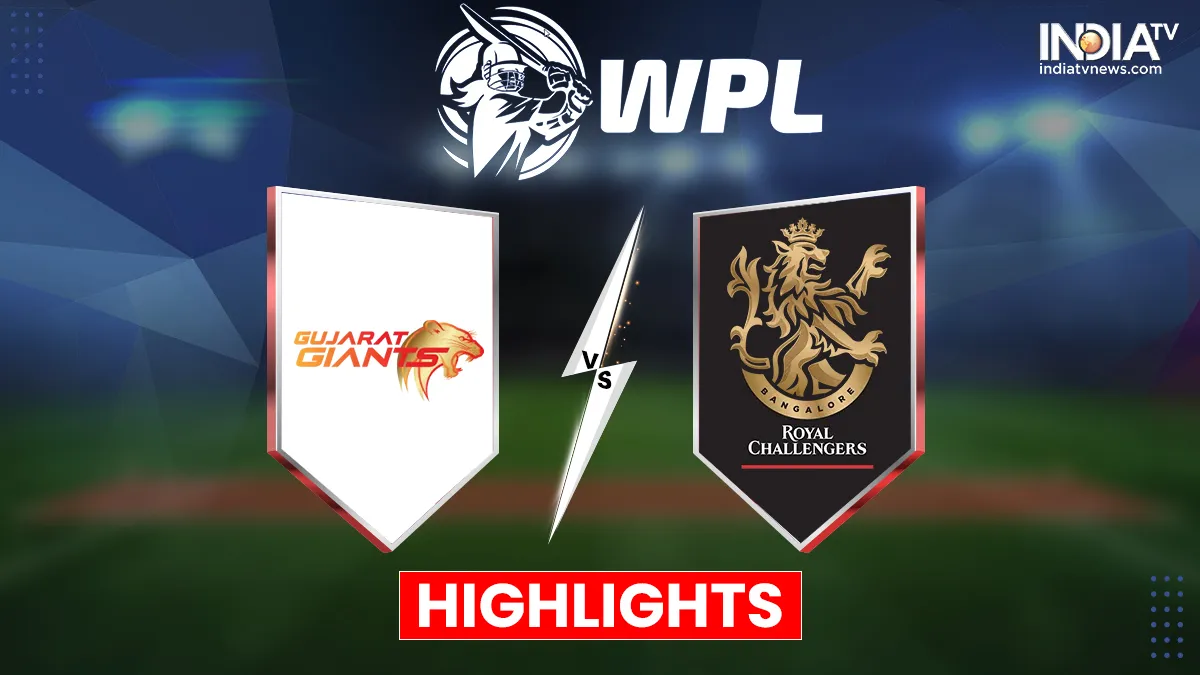 WPL 2023 RCB vs GG Highlights- India TV Hindi