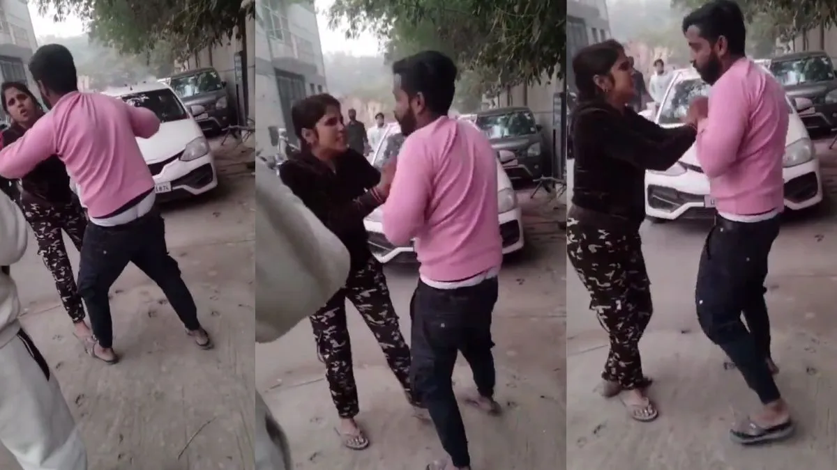wife beating husband- India TV Hindi