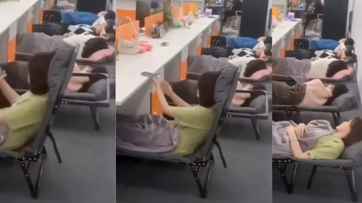 Sleeping arrangements in the office- India TV Hindi