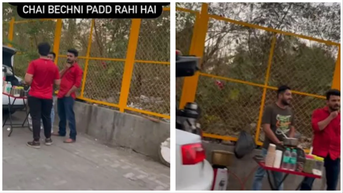Audi Chaiwala Viral Video man selling tea in his audi car google trending viral video on social medi- India TV Hindi