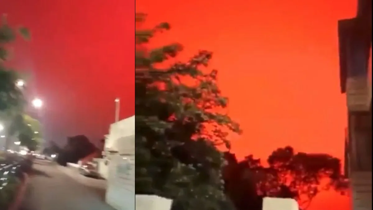 This viral sky color red- India TV Hindi