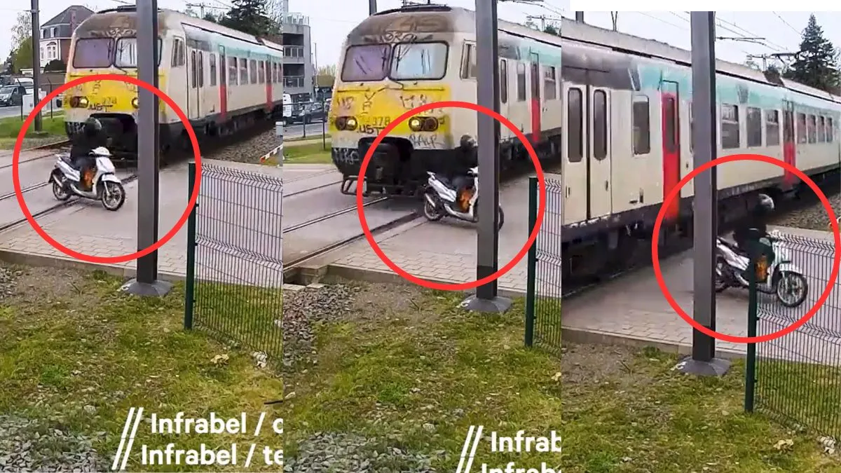 viral railway crossing video- India TV Hindi
