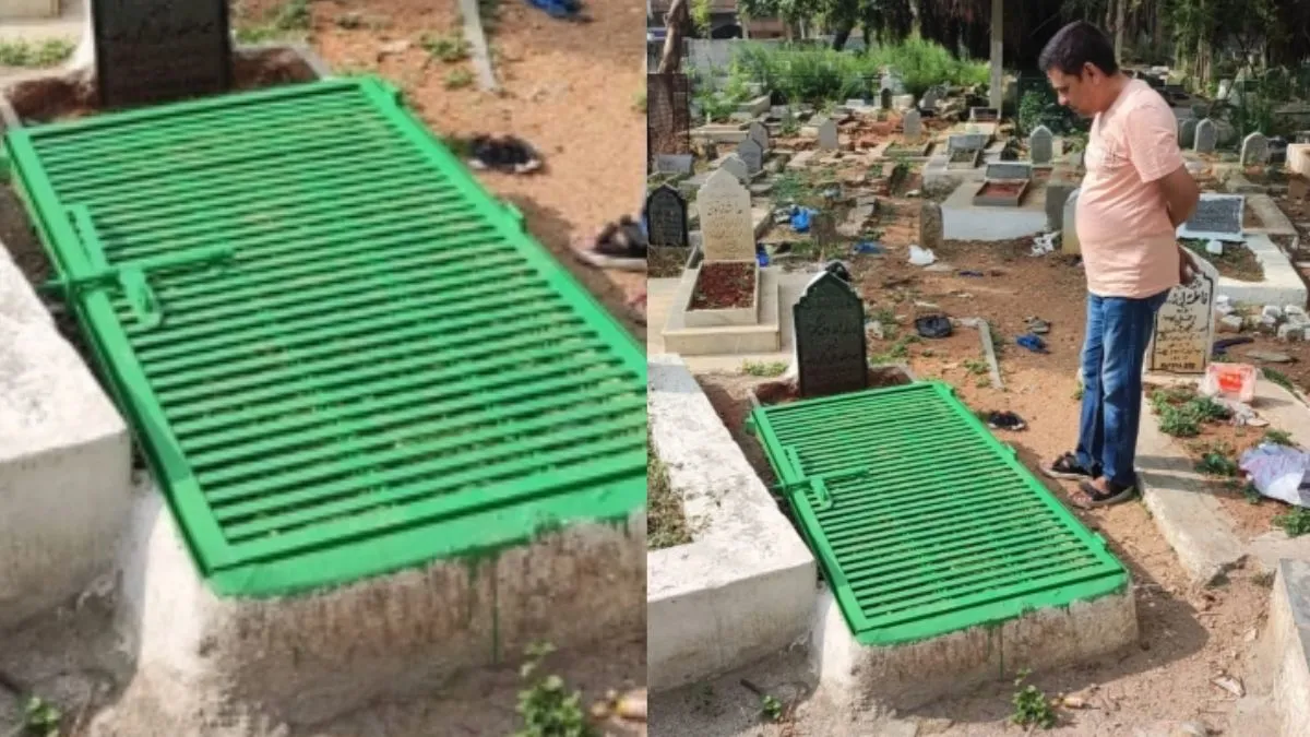सोशल मीडिया पर इस कब्र की वायरल हो रही तस्वीरें- India TV Hindi