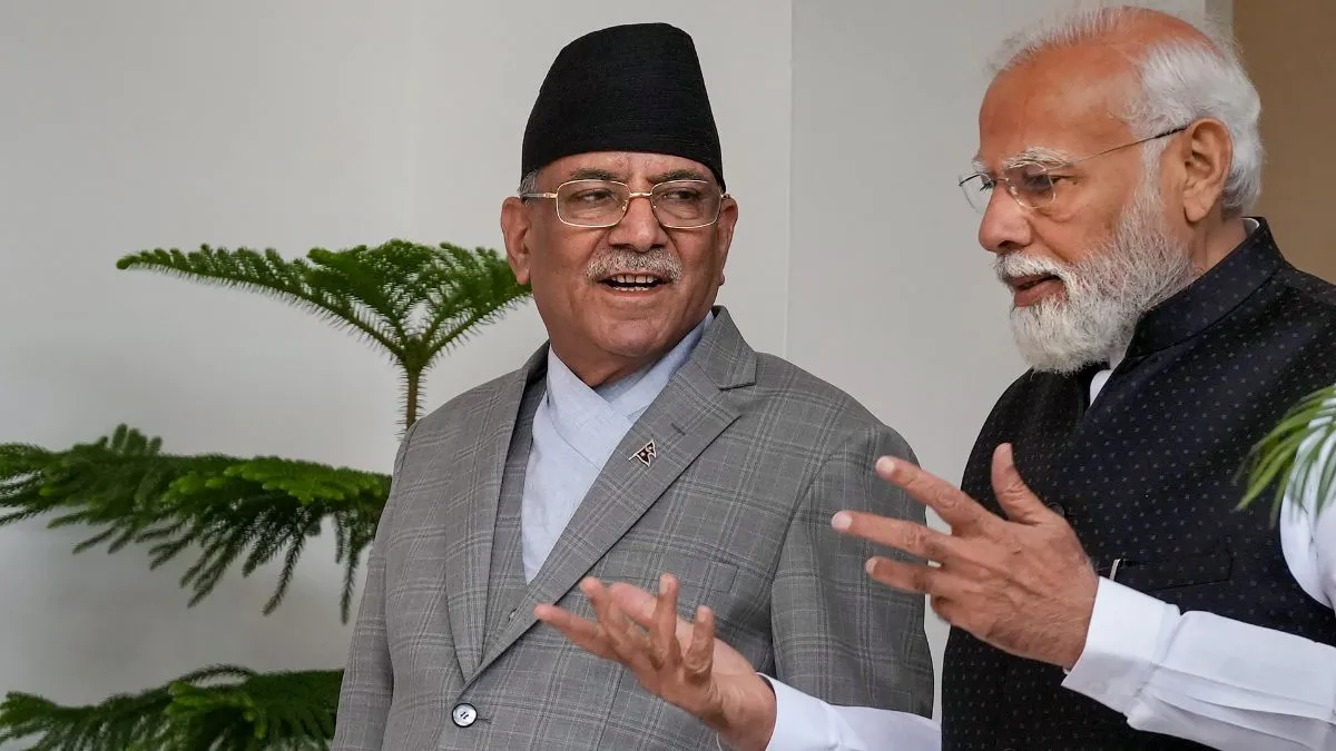 नेपाल के प्रधानमंत्री प्रचंड और पीएम मोदी- India TV Hindi