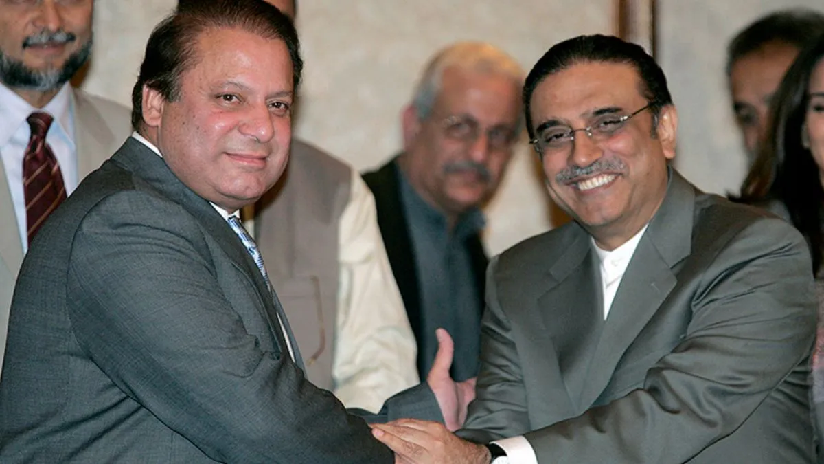 पाकिस्तान के पूर्व पीएम नवाज शरीफ और पूर्व राष्ट्रपति आसिफ अली जरदारी- India TV Hindi