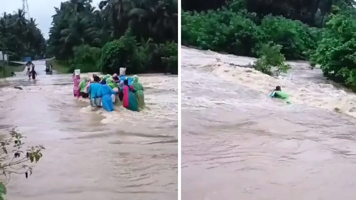 telangana flood video- India TV Hindi