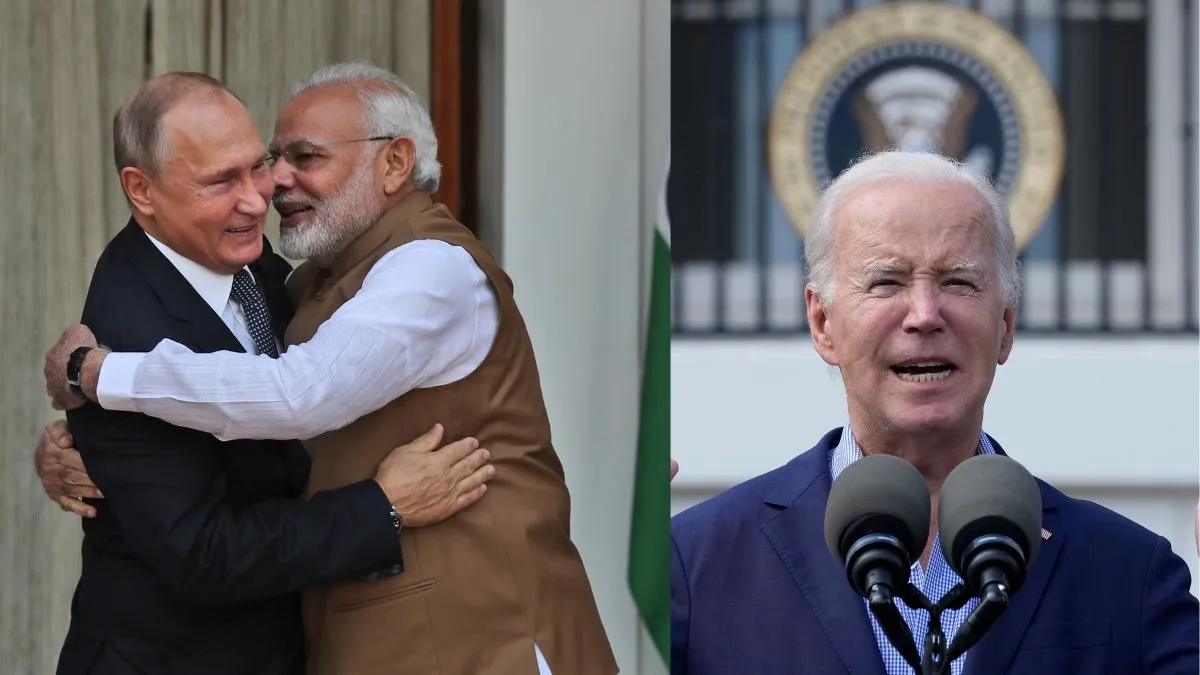 पीएम मोदी और रूसी राष्ट्रपति पुतिन व अमेरिका के राष्ट्रपति जो बाइडन- India TV Hindi