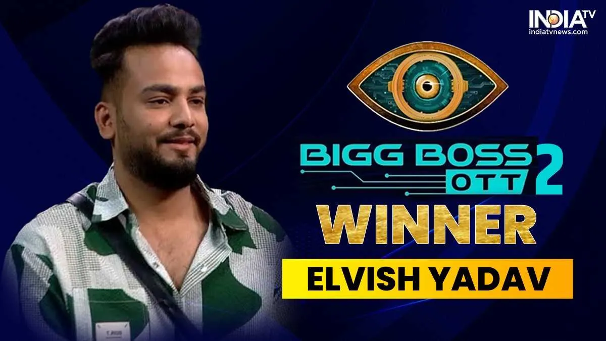 Bigg Boss OTT 2 Winner elvish yadav won the second season with the 25 lakh rupees and Unicorn trophy- India TV Hindi