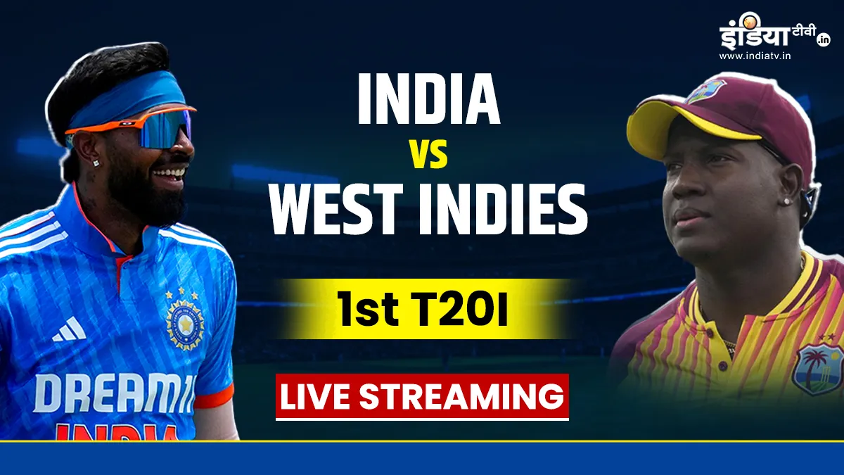 IND vs WI 1st T20I Live Streaming- India TV Hindi