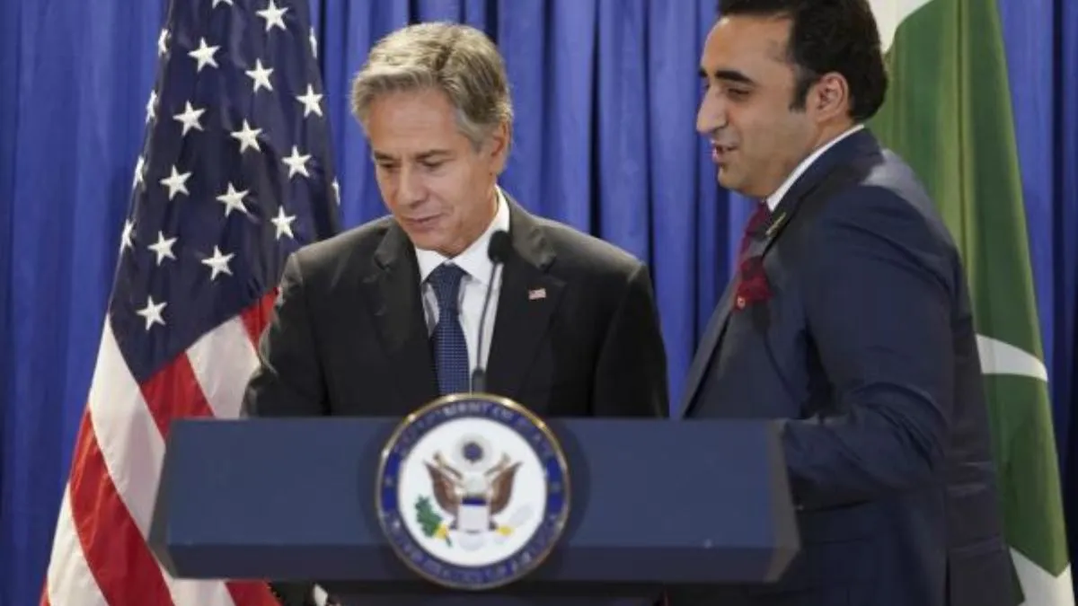 अमेरिकी विदेश मंत्री एंटनी ब्लिंकन और पाकिस्तान के विदेश मंत्री बिलावल भुट्टो।- India TV Hindi