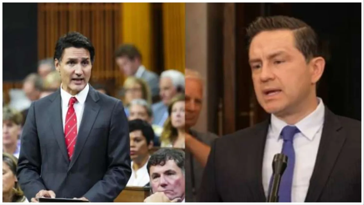 Justin Trudeau criticized for greeting the murderer of Jews Pierre Poilievre said this is the Prime - India TV Hindi