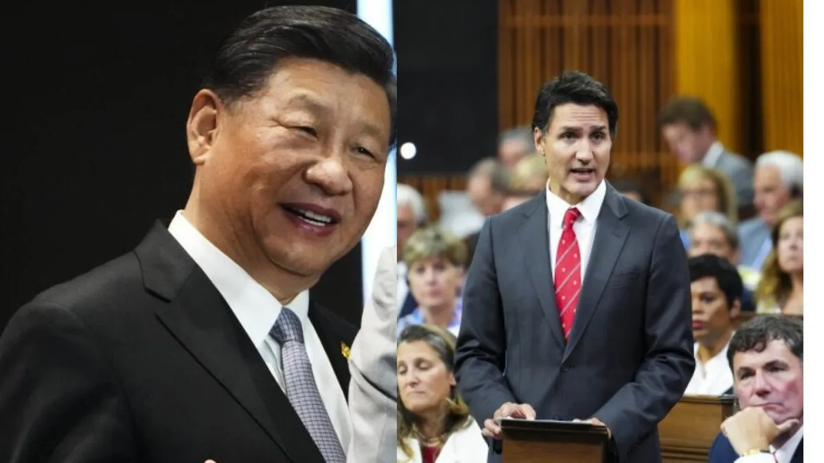 चीन के राष्ट्रपति शी जिनपिंग और कनाडा के पीएम जस्टिन ट्रुडो।- India TV Hindi