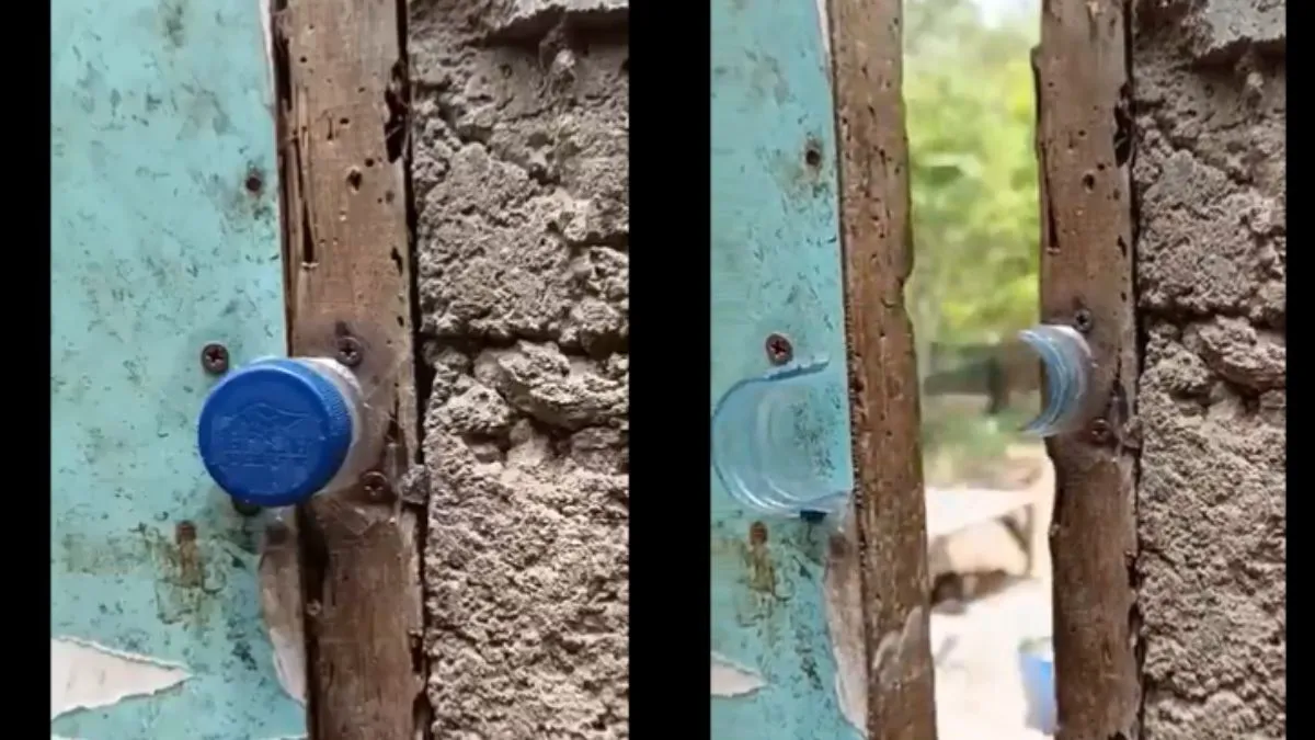 शख्स ने बोतल के ढक्कन से बनाया लॉक- India TV Hindi