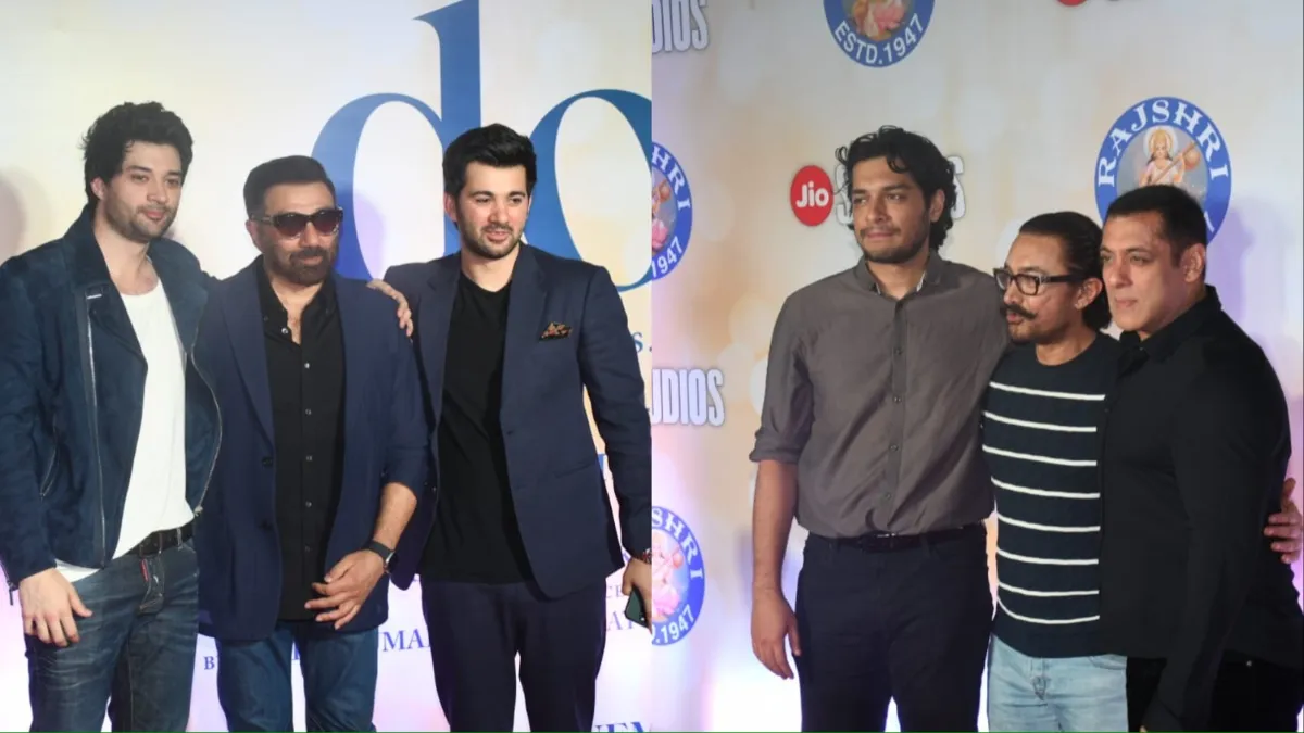 salman khan to aamir khan attend sunny deol son rajveer deol film dono screening- India TV Hindi