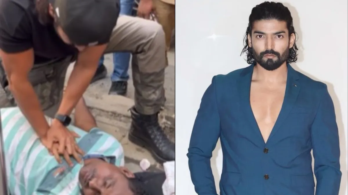 Gurmeet Choudhary give cpr to a man who collapsed on the street in andheri mumbai- India TV Hindi