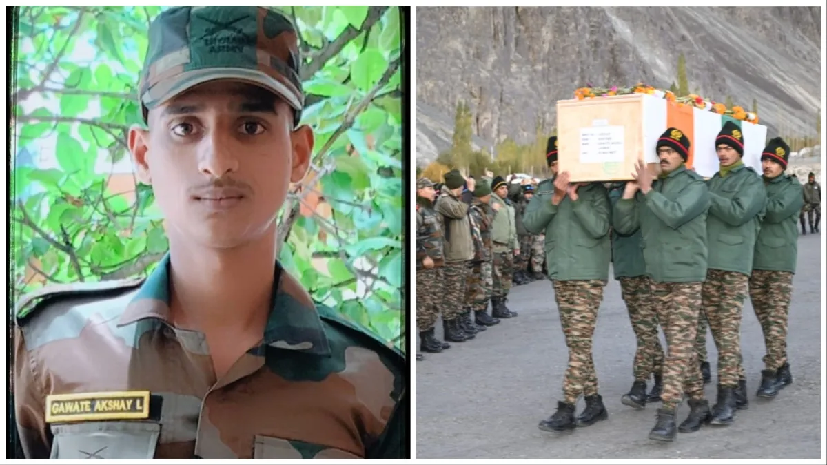 Agniveer Gawate Akshay Laxman laid down his life in the line of duty in Siachen Glacier- India TV Hindi