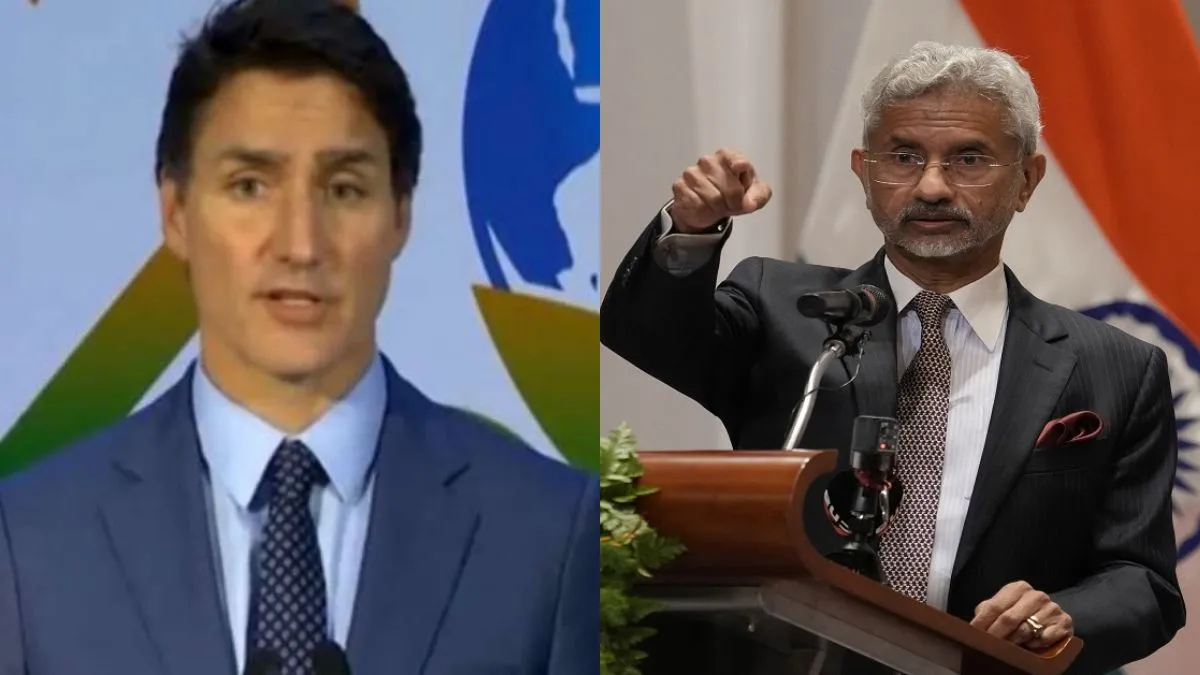 कनाडा के पीएम ट्रूडो और भारत के विदेश मंत्री एस जयशंकर- India TV Hindi