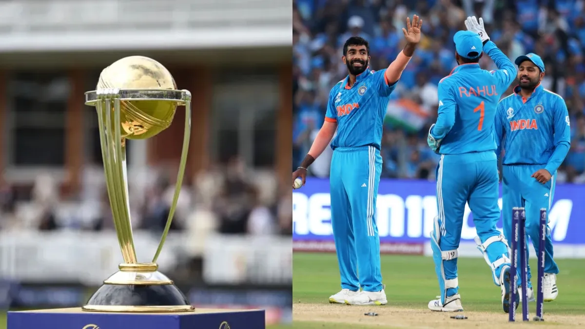 ODI World Cup Trophy And Indian Cricket Team- India TV Hindi