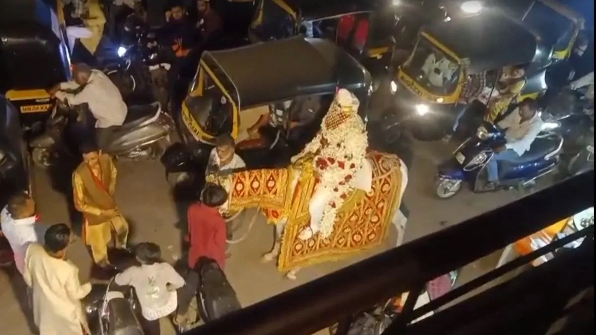 groom in traffic- India TV Hindi