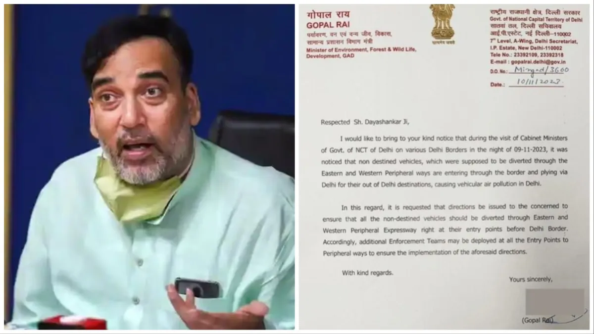 Gopal Rai wrote a letter to Dayashankar Singh said action should be taken against these associations- India TV Hindi