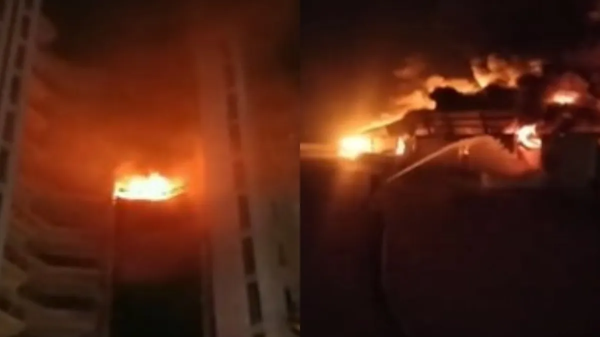 हरियाणा में दो जगहों पर लगी आग। - India TV Hindi