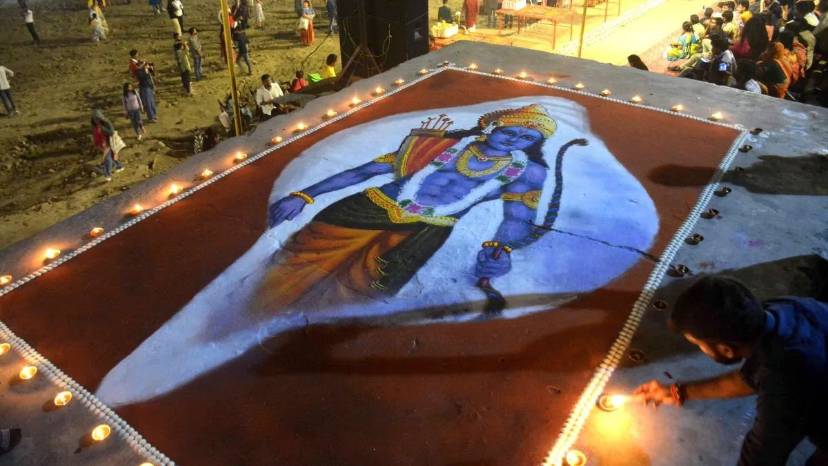 9 फीट लंबे शंख में भगवान राम की दिखी फोटो- India TV Hindi