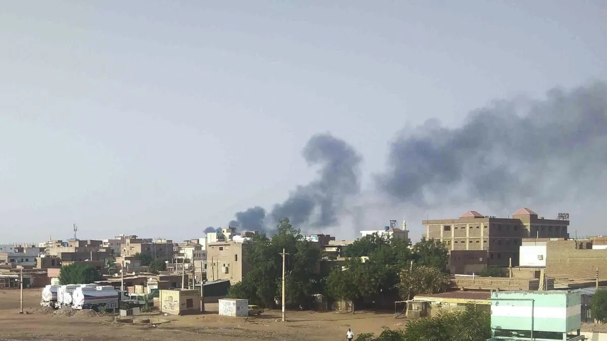 सूडान शहर में हुए हमले का एक दृश्य।- India TV Hindi
