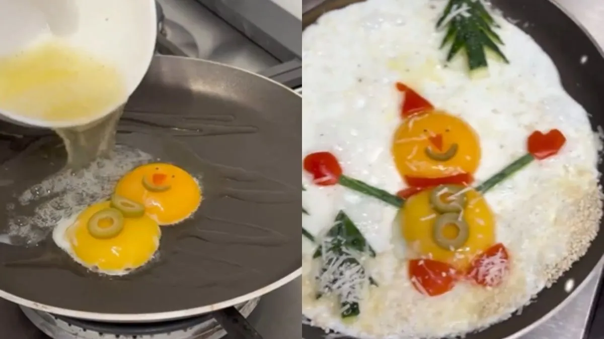 अंडे का इस्तेमाल करके बनाया क्यूट सांता- India TV Hindi