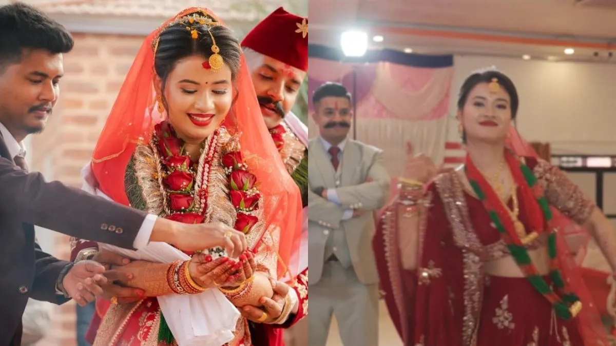 अपनी शादी में कपल ने जबरदस्त डांस किया।- India TV Hindi