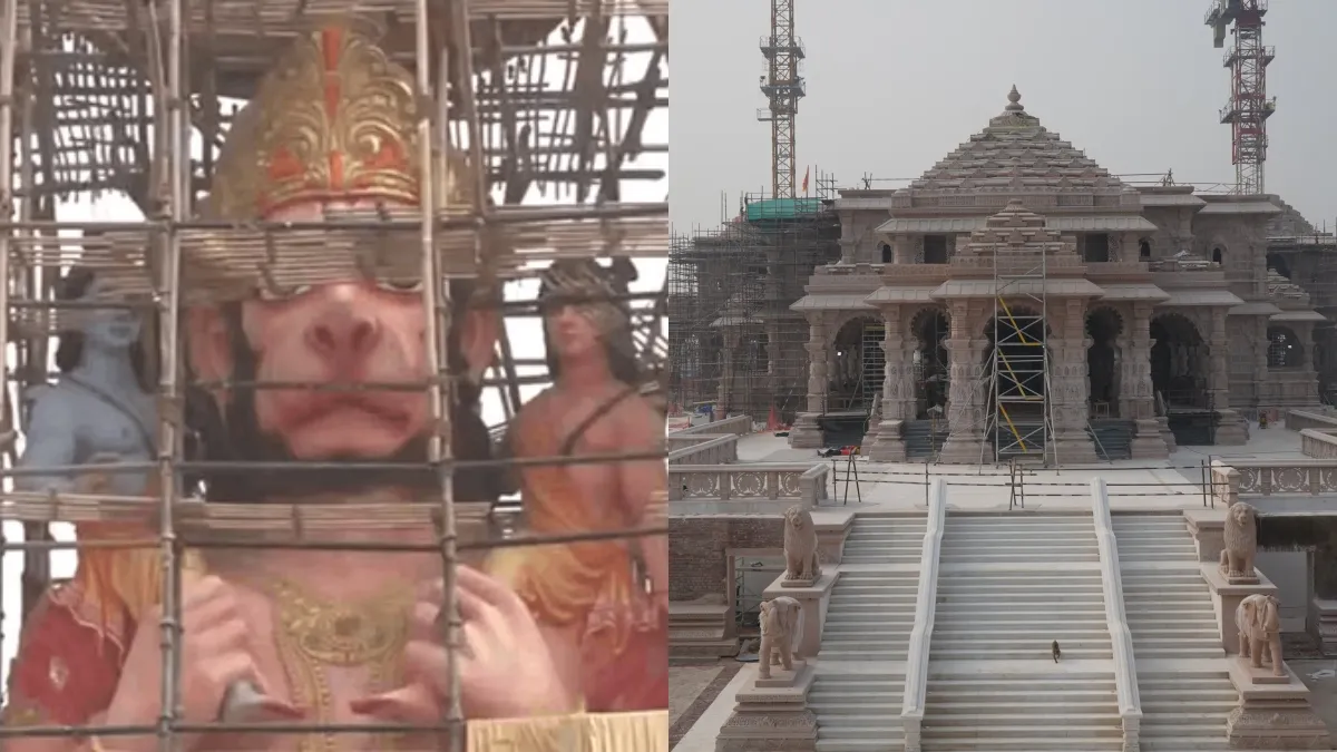 हनुमान की मूर्ति का निर्माण।- India TV Hindi