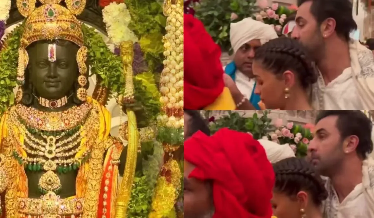 राम मंदिर में रणबीर कपूर, आलिया भट्ट- इंडिया टीवी हिंदी