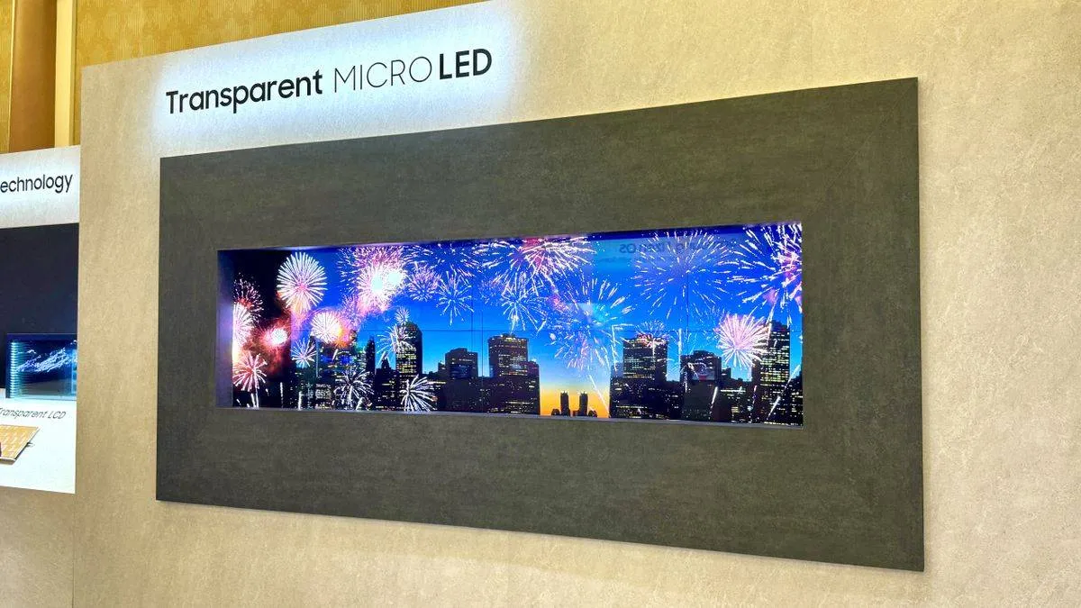 Samsung Transparent MicroLED display- India TV Hindi