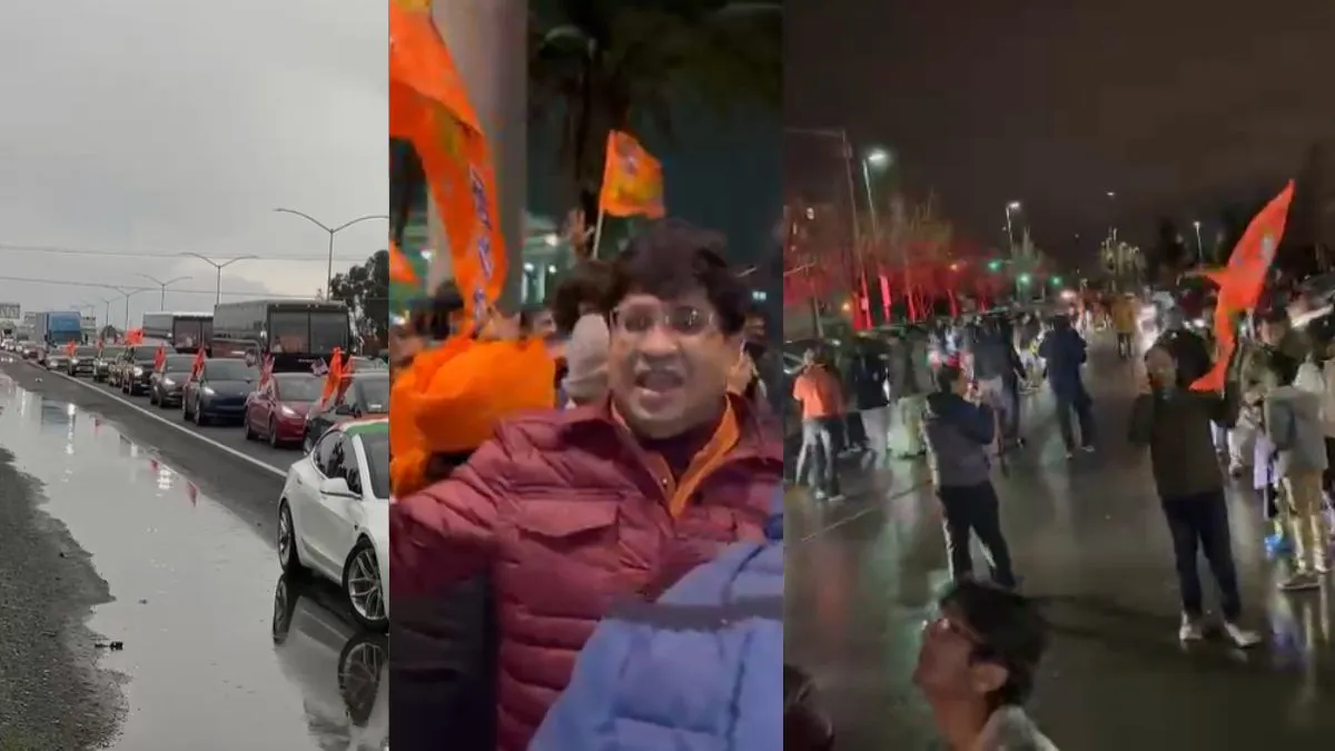 अमेरिका के सैन फ्रांसिस्को में निकली विशाल श्रीराम कार रैली। - India TV Hindi