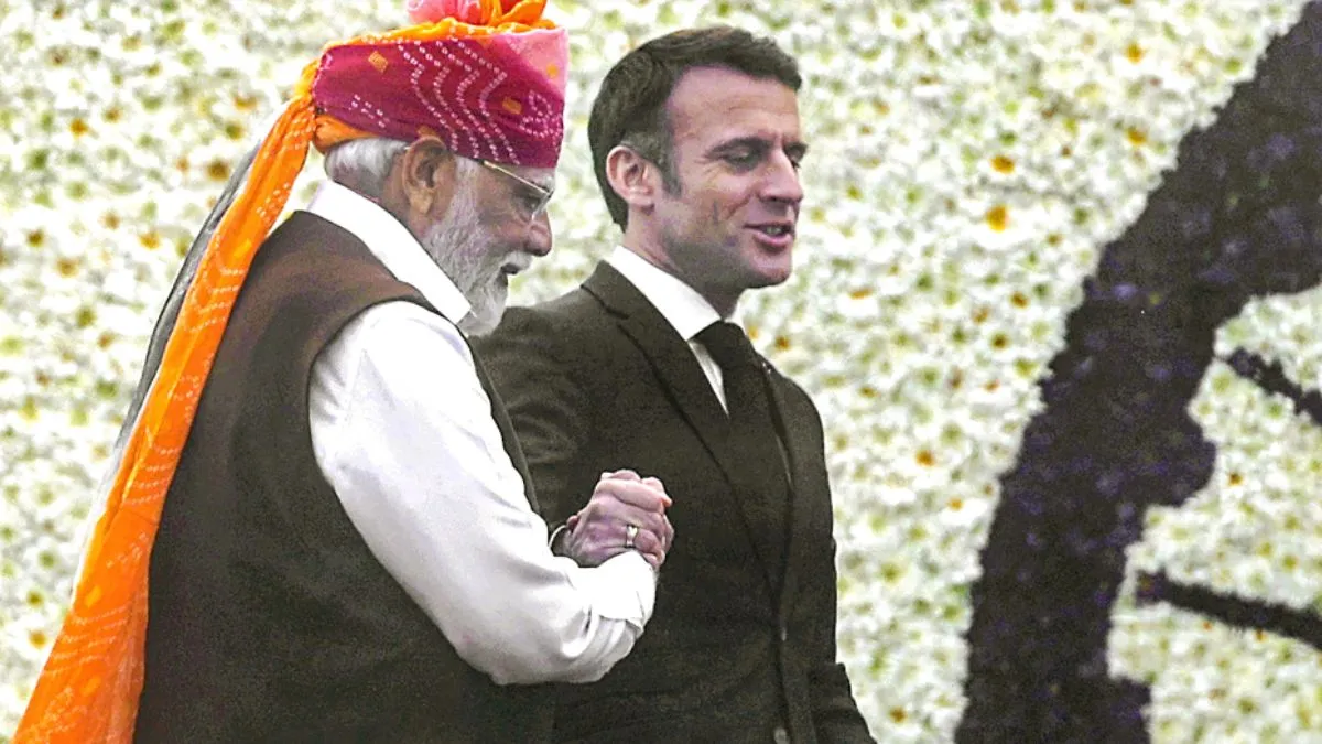 पीएम मोदी और फ्रांस के राष्ट्रपति इमैनुएल मैक्रों- India TV Hindi