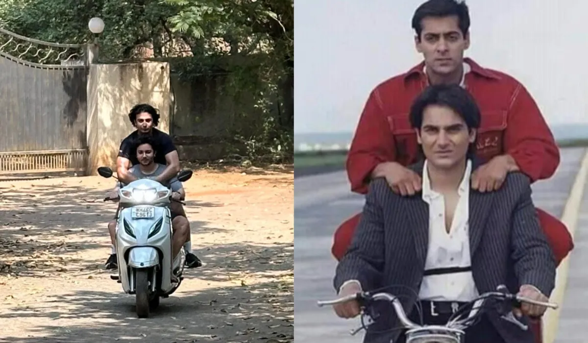 Arhaan Khan and Nirvaan khan recreate Salman Khan Arbaaz Khan film hello brother scene- India TV Hindi