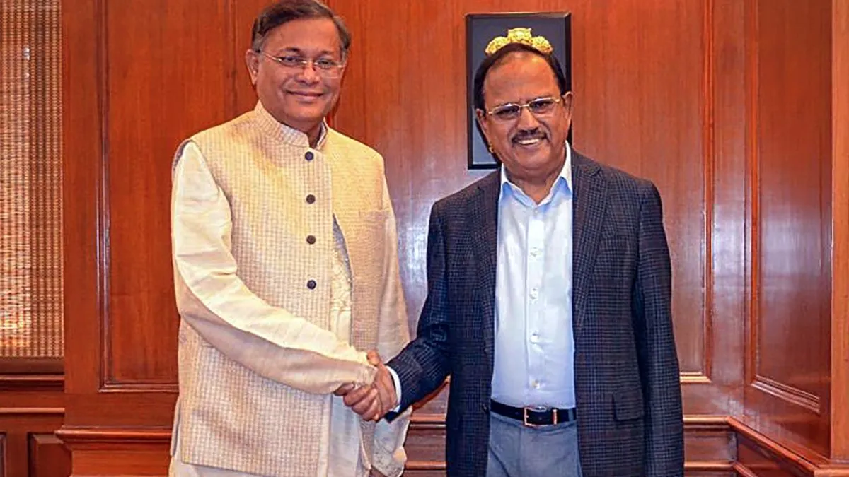 National Security Advisor Ajit Doval and Bangladesh Foreign Minister Hasan Mahmood.  - India TV Hindi