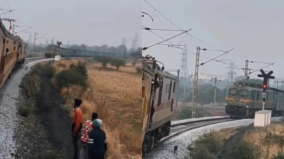 Two trains standing on one track - India TV Hindi