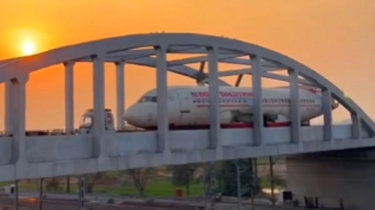Plane stuck on the bridge - India TV Hindi