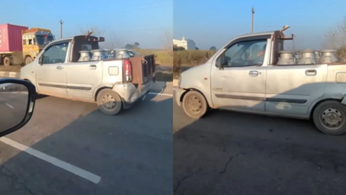 शख्स ने अपनी गाड़ी को बनाया पिकअप कार- India TV Hindi