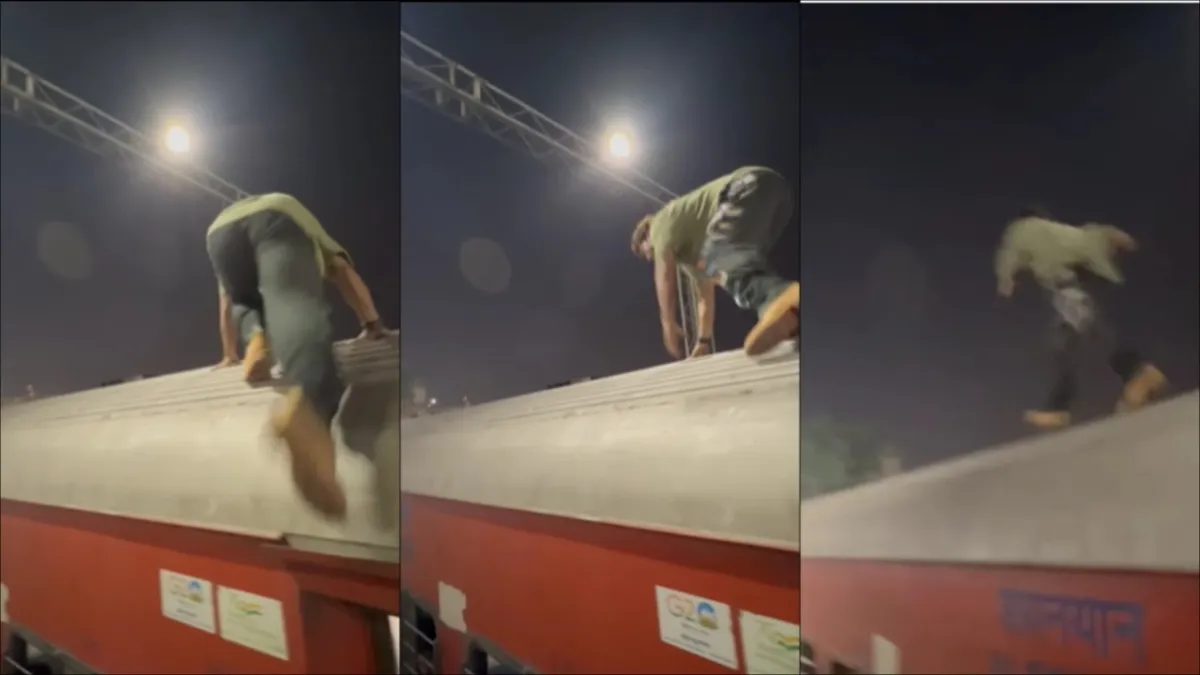vidyut jammwal dangerous train stunt- India TV Hindi