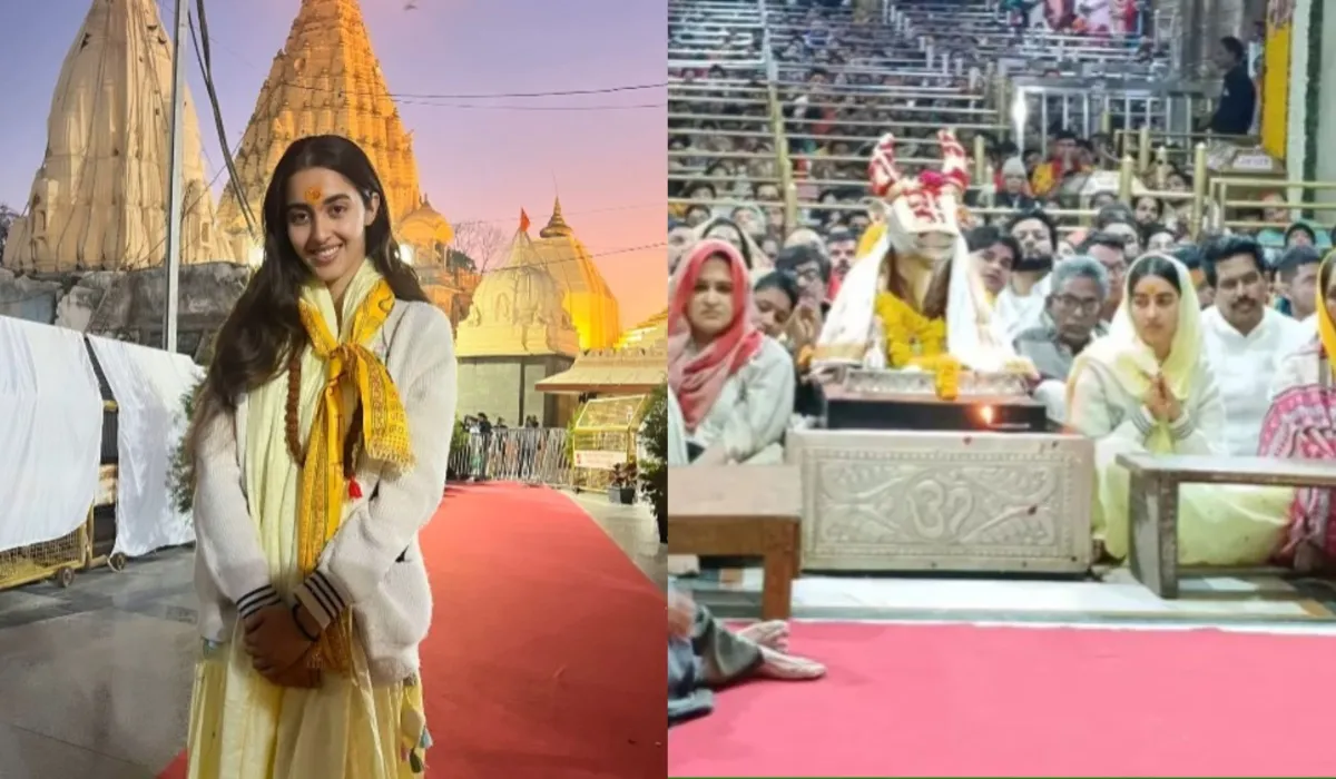 gadar 2 simrat kaur visited ujjain Mahakaleshwar Jyotirlinga mandir- India TV Hindi