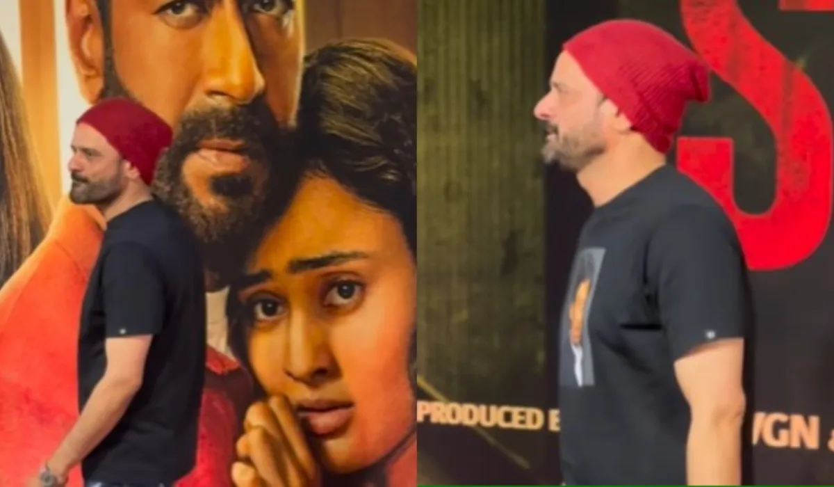 Jaideep Ahlawat wears irrfan khan face printed T shirt at Shaitaan screening- India TV Hindi