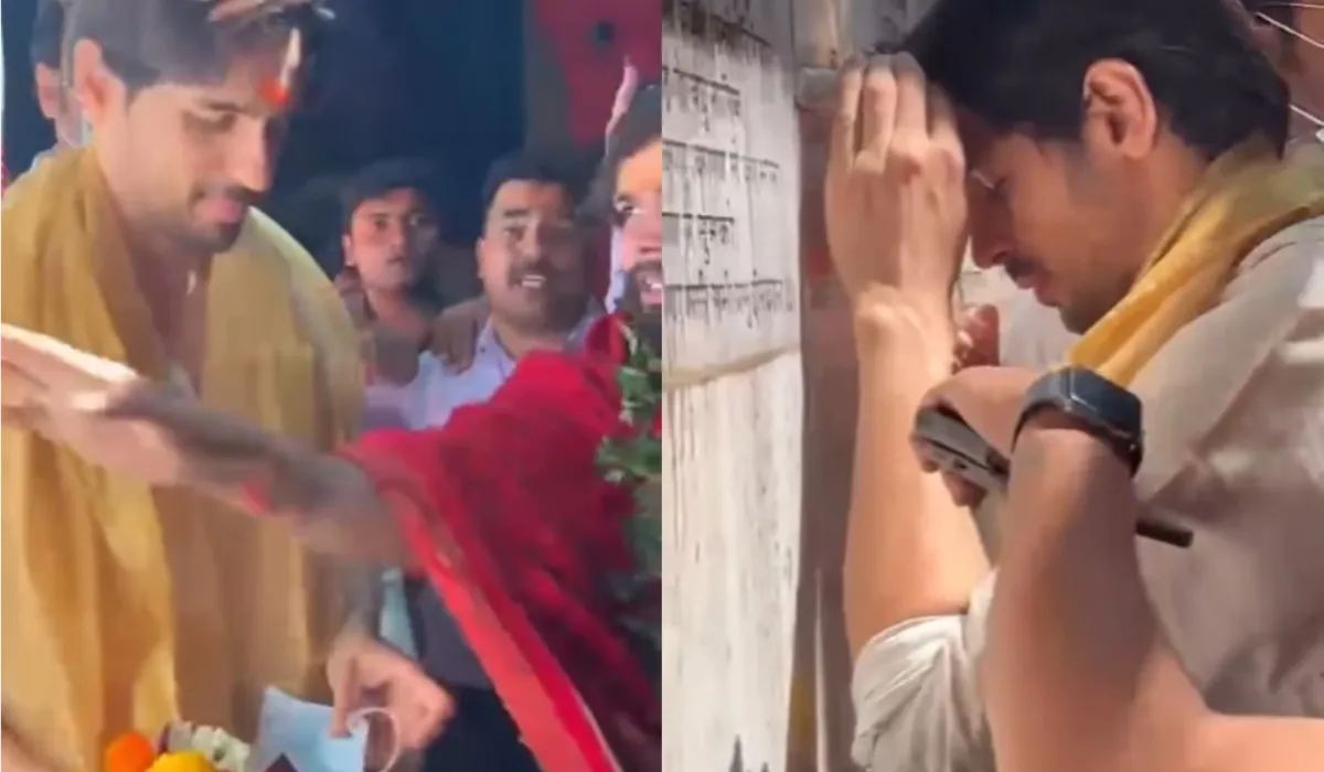 Sidharth Malhotra seeks the divine blessings at Kashi Vishwanath temple- India TV Hindi