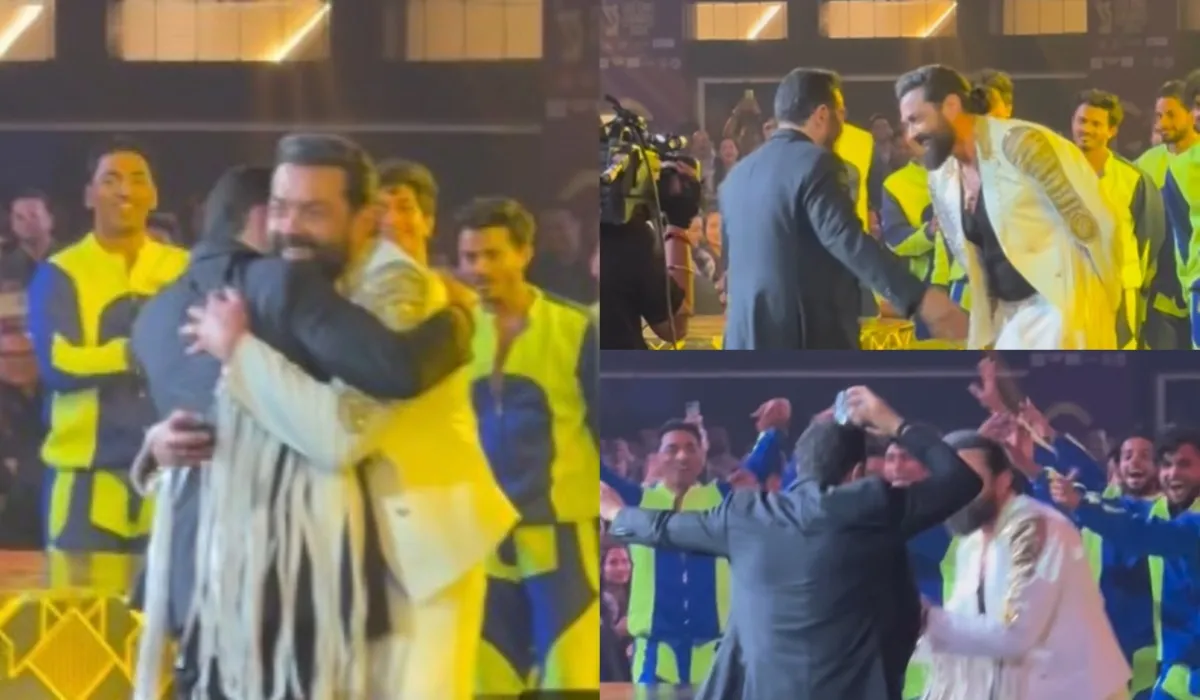 sunny and bobby Deol dances to Jamal Kudu at an award show- India TV Hindi
