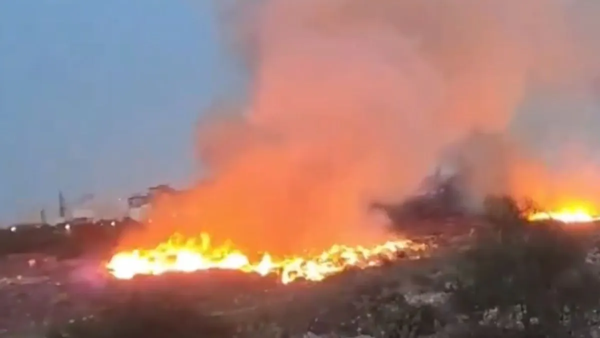 Nodia, dumping ground fire- India TV Hindi